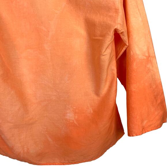 Theory Lightweight Cotton Marasco V-Neck Ombré Top Small - Picture 6 of 7